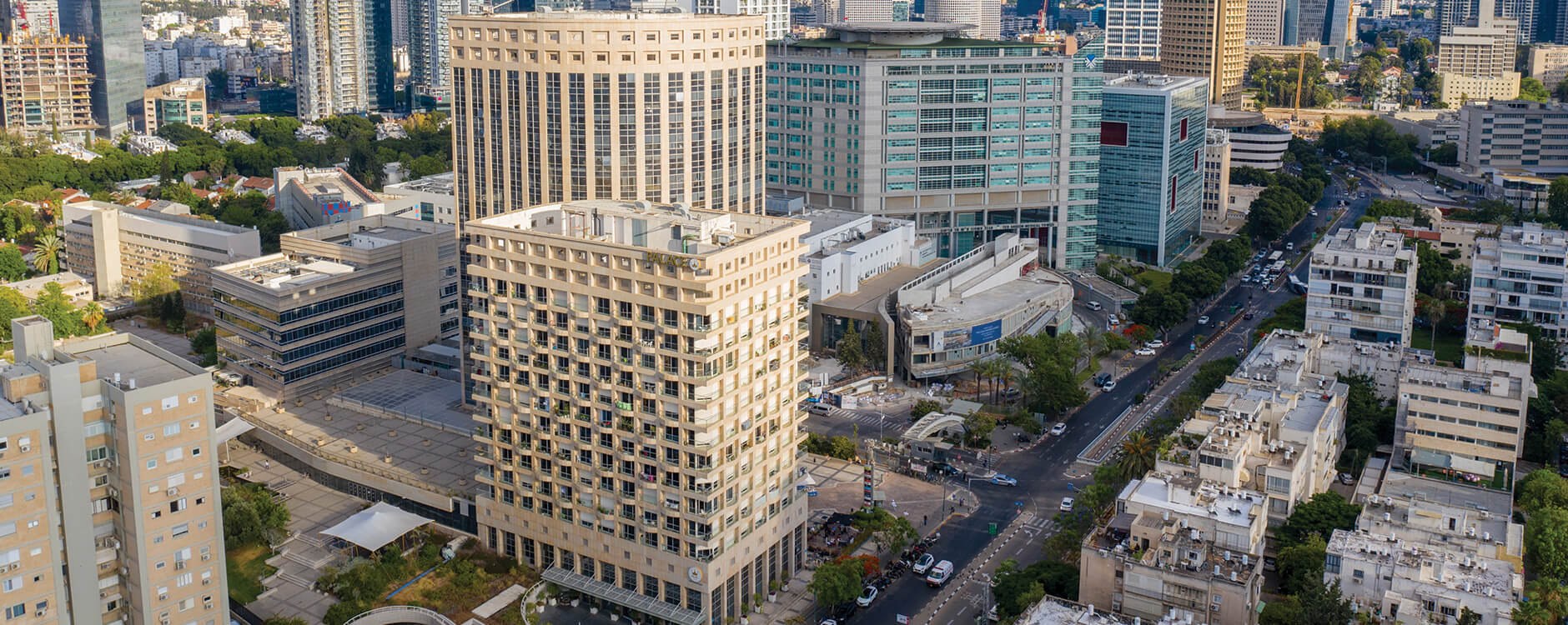 Aerial photograph of Palace Tel Aviv