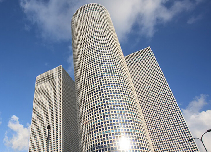 Azrieli buildings in Tel Aviv